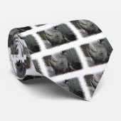 Rhino Facts Mannen Necktie Stropdas (Opgerold)