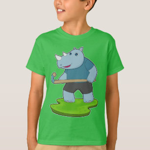 Rhino Field hockey stick T-shirt