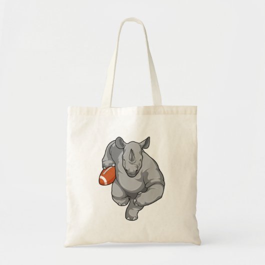 Rhino Football Sports Tote Bag (Voorkant)