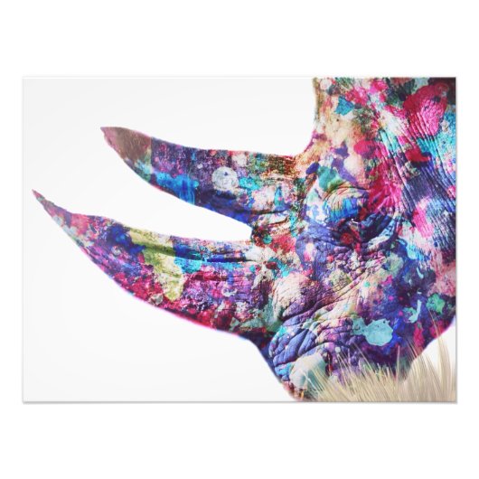 Rhino Foto Afdruk (Voorkant)