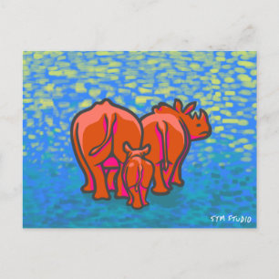 RHINO GRAFFITI ART Briefkaart