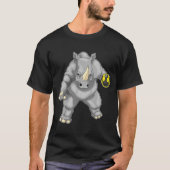 Rhino Handbalspeler Handbal T-shirt (Voorkant)