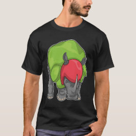 Rhino Helmet Football T-shirt