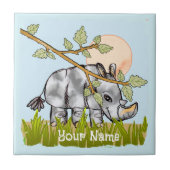 Rhino Hiding Tegeltje (Voorkant)