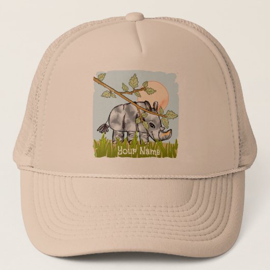 Rhino Hiding Trucker Pet (Voorkant)