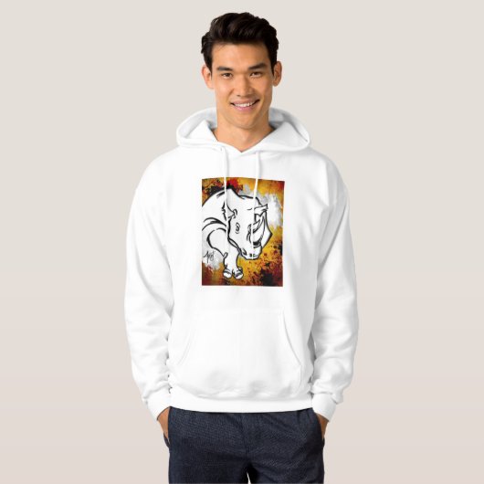 Rhino Hoodie (Voorkant volledig)
