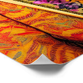 Rhino in Funky Suit Portrait Dierlijke Mode Kunst Poster (Hoek)