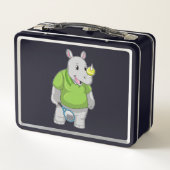 Rhino in Tennis met Tennis-bal (Achterkant)