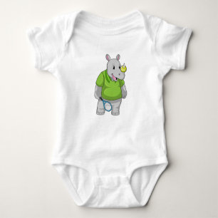 Rhino in Tennis met Tennis-bal Romper