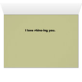 Rhino, je weet het wel, maar Rhinoceros Cartoon (Binenzijde Horizontaal (Onderkant))