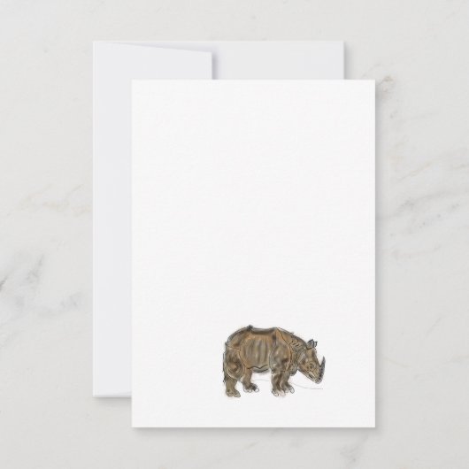 Rhino-kaart Bedankkaart (Achterkant)