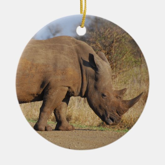 Rhino Keramisch Ornament (Voorkant)