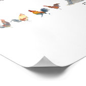 RHINO-kopie, Rhino Rides, in de dierentuin Poster (Hoek)