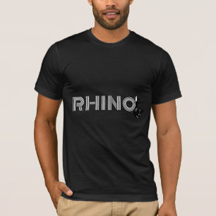 Rhino Letter Logo – O met Rhino Head Silhouet T-shirt