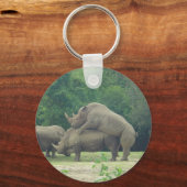 Rhino Love Sleutelhanger (Voorkant)