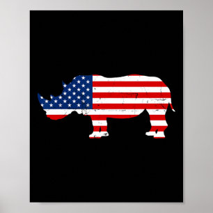 Rhino Lover Rhinoceros Hoorn Safari Wildlife Indep Poster