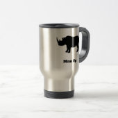 Rhino Man Up zwart Reisbeker (Voorkant rechts)