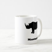Rhino Mantastic zwart Koffiemok (Voorkant rechts)