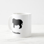 Rhino Mantastic zwart Koffiemok (Voorkant links)