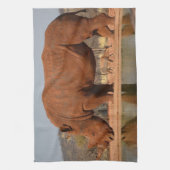 Rhino met modder op de huid foto theedoek (Verticaal)