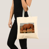 Rhino met modder op de huid foto tote bag (Voorkant (product))