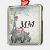 rhino metalen ornament (Links)