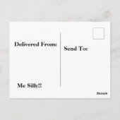 Rhino moeder met kalf briefkaart (Achterkant)