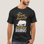 Rhino neushoorn t-shirt (Voorkant)