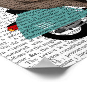 Rhino op Moped Poster (Hoek)