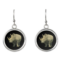 Rhino op zwart