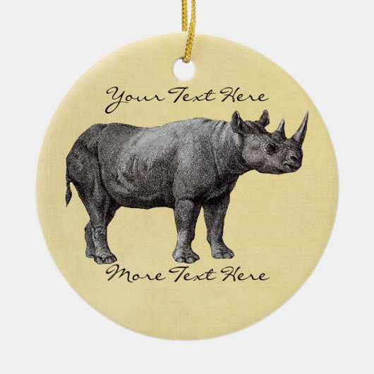  Rhino Ornament (Voorkant)