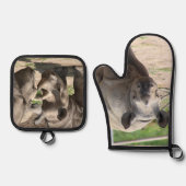 Rhino Ovenwant & Pannenlap Set (Voorkant)