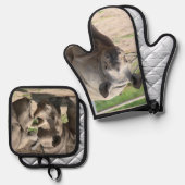 Rhino Ovenwant & Pannenlap Set (Voorkant / Achterkant)