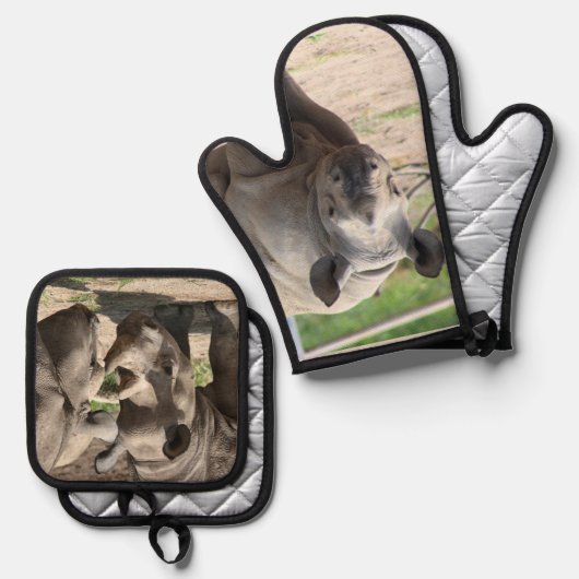 Rhino Ovenwant & Pannenlap Set (Voorkant / Achterkant)