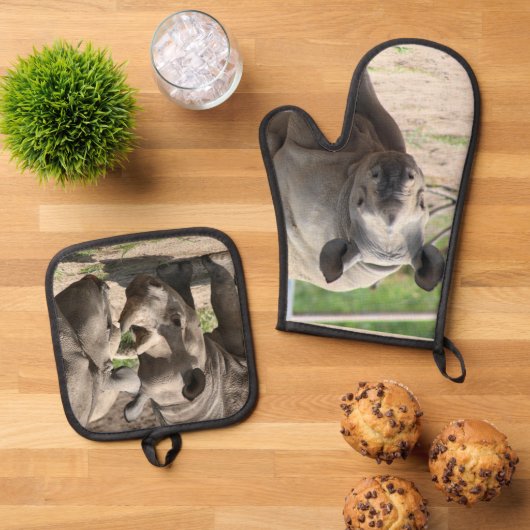 Rhino Ovenwant & Pannenlap Set (Top down)