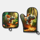 Rhino Ovenwant & Pannenlap Set (Voorkant)