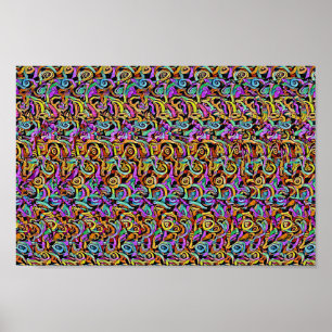 Rhino-partij - Verborgen 3D-afdrukken Poster