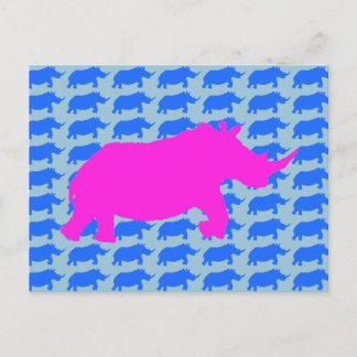 Rhino Pattern Art Briefkaart