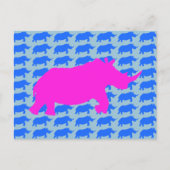 Rhino Pattern Art Briefkaart (Voorkant)