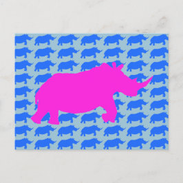 Rhino Pattern Art Briefkaart