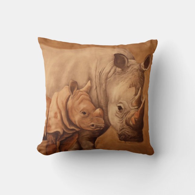 Rhino Pillow Kussen (Voorkant)