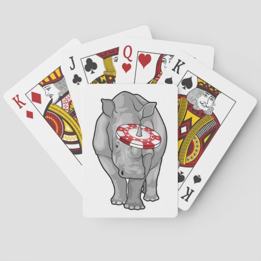 Rhino Poker-chips Pokerkaarten (Achterkant)