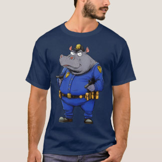 Rhino politie / Rhino politieman T-shirt