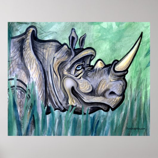 Rhino-Poster Poster (Voorkant)