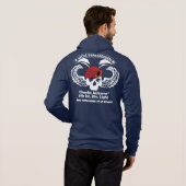 Rhino PT Runner - Blue Hoodie (Achterkant volledig)