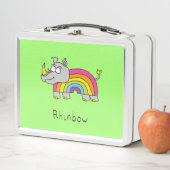 Rhino Rainbow Cute Kinder Rhinoceros (In situ)