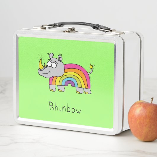 Rhino Rainbow Cute Kinder Rhinoceros (In situ)