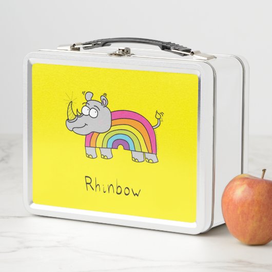 Rhino Rainbow Cute Kinder Rhinoceros (In situ)