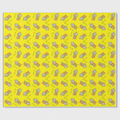 Rhino Rainbow Cute Kinder Rhinoceros Cadeaupapier (Vlak)