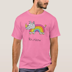 Rhino Rainbow Cute Kinder T-shirt